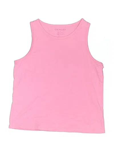 Pre-owned Crewcuts Kids' Sleeveless T-shirt In Pink