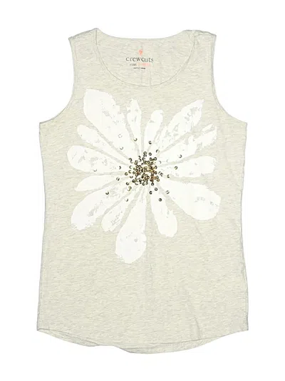 Pre-owned Crewcuts Kids' Sleeveless T-shirt In Silver