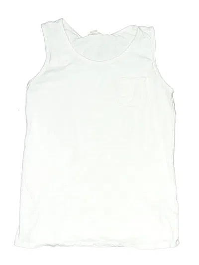 Pre-owned Crewcuts Kids' Sleeveless T-shirt In White