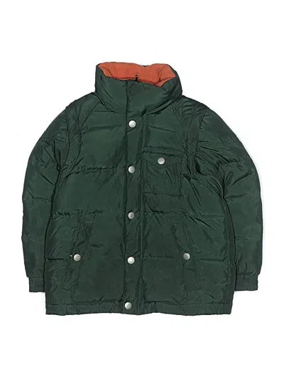 Pre-owned Crewcuts Kids' Snow Jacket In Green