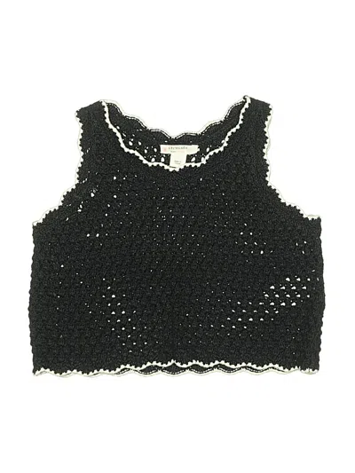 Pre-owned Crewcuts Kids' Sweater Vest In Black