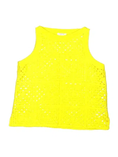 Pre-owned Crewcuts Kids' Sweater Vest In Yellow