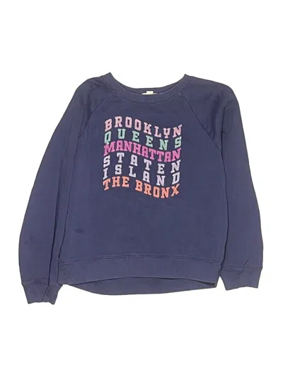 Pre-owned Crewcuts Kids' Sweatshirt In Blue