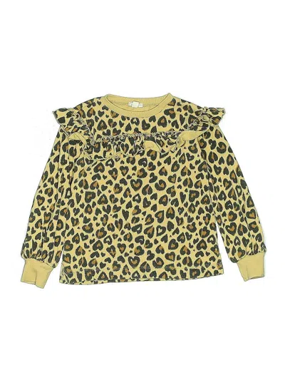 Pre-owned Crewcuts Kids' Sweatshirt In Gold