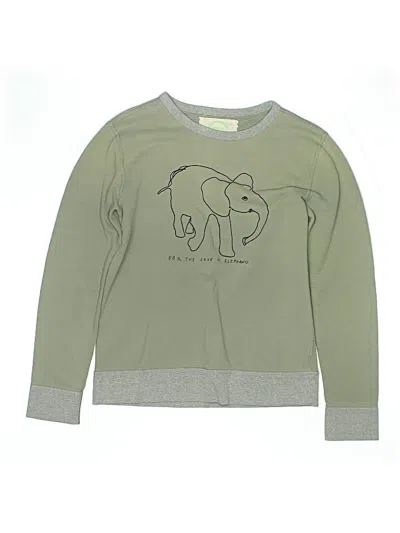 Pre-owned Crewcuts Kids' Sweatshirt In Green