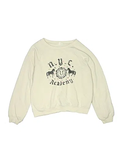 Pre-owned Crewcuts Kids' Sweatshirt In Ivory