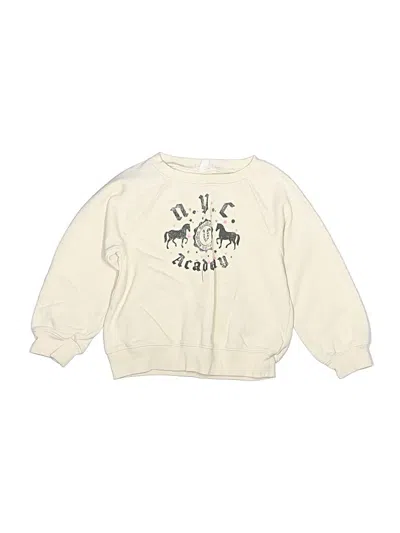 Pre-owned Crewcuts Kids' Sweatshirt In Ivory
