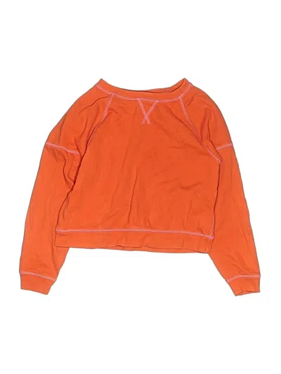 Pre-owned Crewcuts Kids' Sweatshirt In Orange