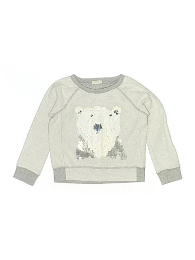 Pre-owned Crewcuts Kids' Sweatshirt In Silver