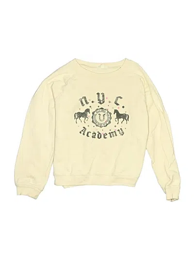 Pre-owned Crewcuts Kids' Sweatshirt In Yellow