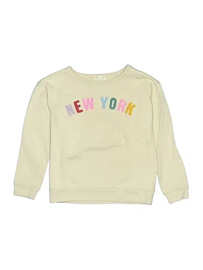 Pre-owned Crewcuts Kids' Sweatshirt In Yellow