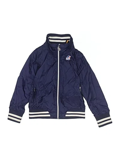 Pre-owned Crewcuts Kids' Track Jacket In Blue