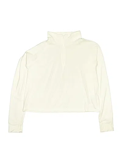 Pre-owned Crewcuts Kids' Track Jacket In Ivory