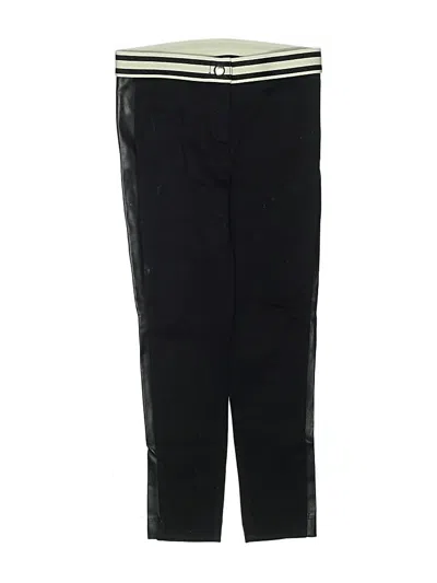 Pre-owned Crewcuts Kids' Track Pants In Black