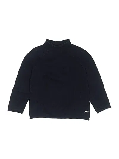 Pre-owned Crewcuts Kids' Turtleneck Sweater In Black