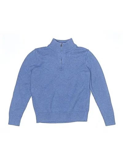 Pre-owned Crewcuts Kids' Turtleneck Sweater In Blue