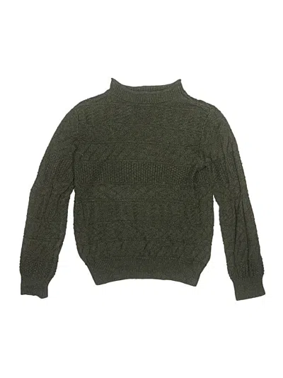 Pre-owned Crewcuts Kids' Turtleneck Sweater In Green