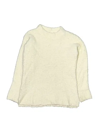 Pre-owned Crewcuts Kids' Turtleneck Sweater In White
