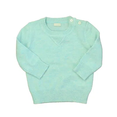 Crewcuts Kids' Unisex Aqua Sweater In Blue
