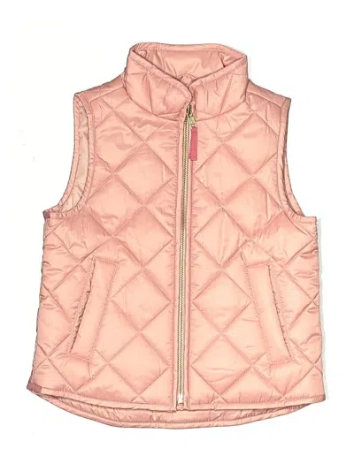 Pre-owned Crewcuts Kids' Vest In Pink