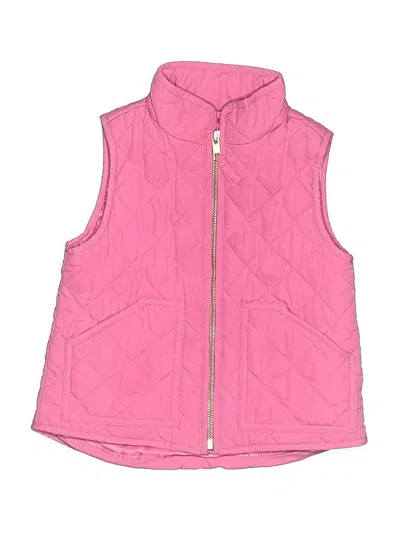 Pre-owned Crewcuts Kids' Vest In Pink