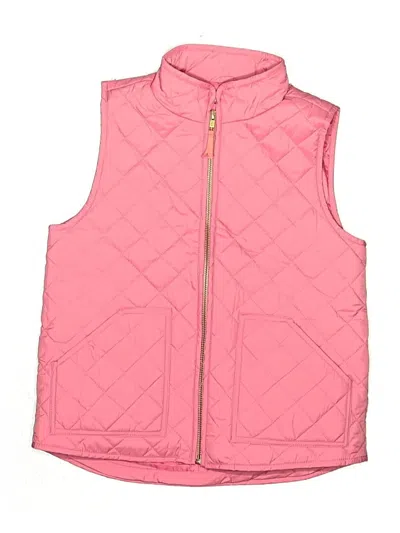 Pre-owned Crewcuts Kids' Vest In Pink