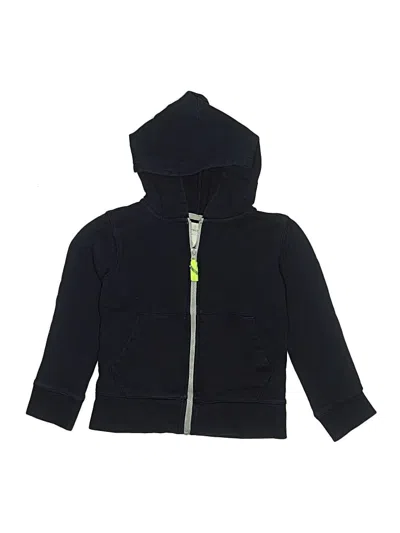 Pre-owned Crewcuts Kids' Zip Up Hoodie In Black