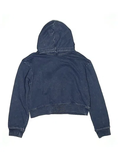 Pre-owned Crewcuts Kids' Zip Up Hoodie In Blue