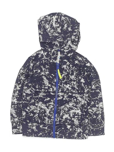 Pre-owned Crewcuts Kids' Zip Up Hoodie In Blue