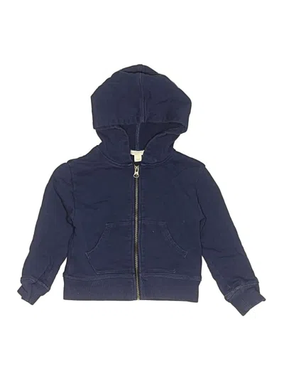 Pre-owned Crewcuts Kids' Zip Up Hoodie In Blue