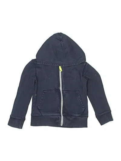 Pre-owned Crewcuts Kids' Zip Up Hoodie In Blue
