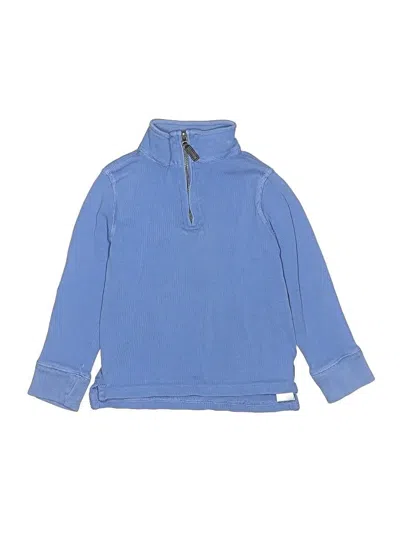 Pre-owned Crewcuts Kids' Zip Up Hoodie In Blue