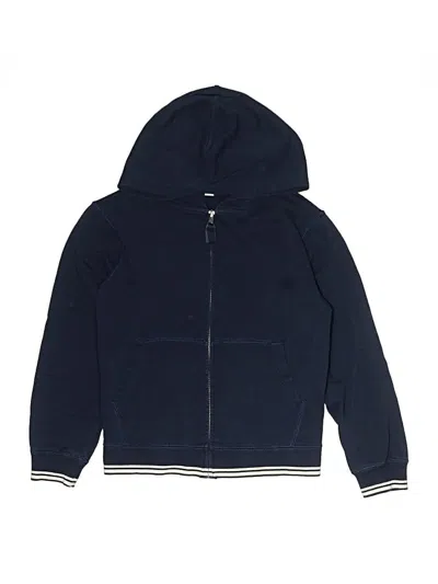 Pre-owned Crewcuts Kids' Zip Up Hoodie In Blue