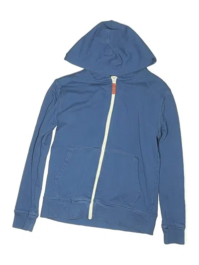 Pre-owned Crewcuts Kids' Zip Up Hoodie In Blue