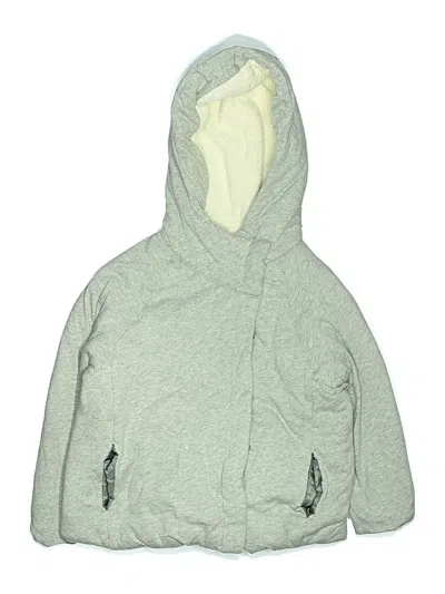 Pre-owned Crewcuts Kids' Zip Up Hoodie In Gray
