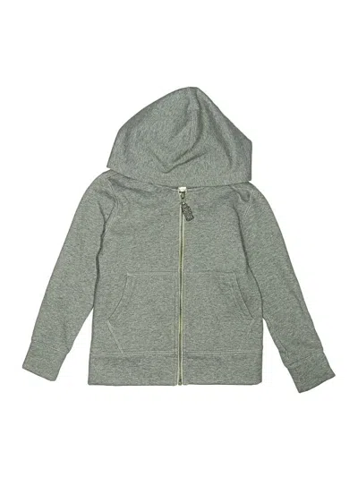 Pre-owned Crewcuts Kids' Zip Up Hoodie In Gray