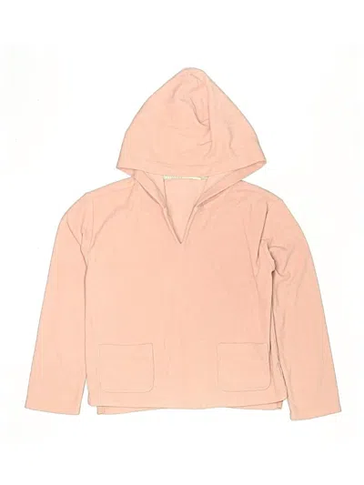 Pre-owned Crewcuts Kids' Zip Up Hoodie In Pink