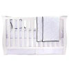 CRIB SET CRIB SET BABY CRIB BEDDING SETS INCLUDES CRIB SHEET, QUILTED BLANKET, CRIB SKIRT, AND BABY PILLOWCAS