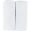 Crib Sheet Set Baby Fitted  2 Pack In Solid White
