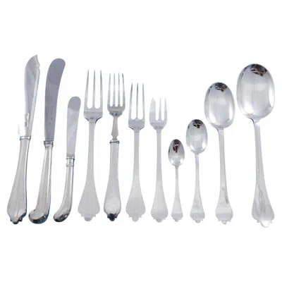 Pre-owned Crichton Co., Ltd Trifid By Crichton English Sterling Silver Flatware Set 66 Pieces Service For 6