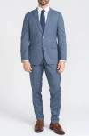 Cricketeer Blue Glen Plaid Wool Blend Suit In Blue