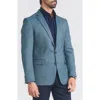 Cricketeer Herringbone Print Wool Blend Sport Coat In Blue