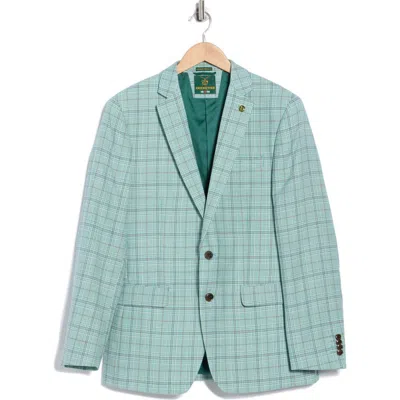 Cricketeer Plaid Wool Blend Sport Coat In Blue