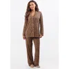Crickle Daisy A Leopard Doesn't Change Its Spots Long Pajama Set