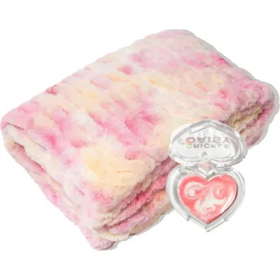 Crickle Daisy Cotton Candy Snuggle Blanket & Lip Mask Set