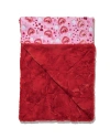 Crickle Daisy Snuggle Blanket In Red