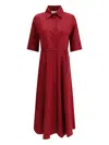 Cri.da Baldo Midi Dress In 红色