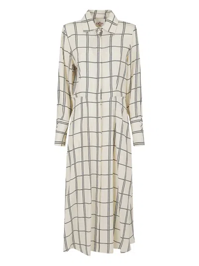 Cri.da Check-pattern Midi Shirt Dress