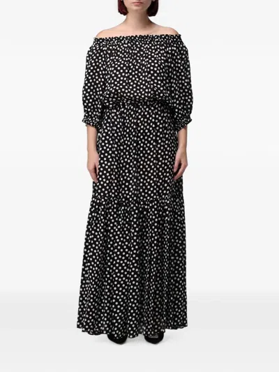 Cri.da Formentera Polka-dot Maxi Dress In Multi