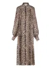 Cri.da Leopard-pattern Shirt Maxi Dress In Animal Print